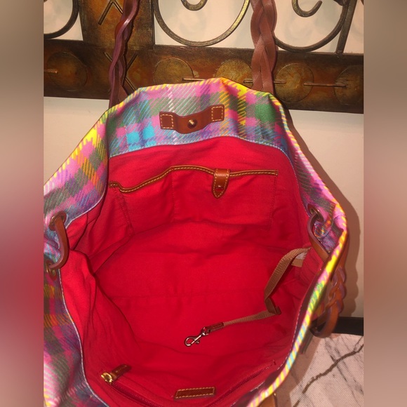 Dooney & Bourke handbag; multicolored nylon with dust bag; very cute - Picture 5 of 14